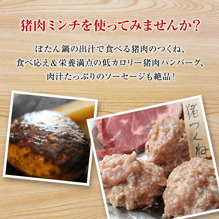 広島県備後産猪肉 ミンチ